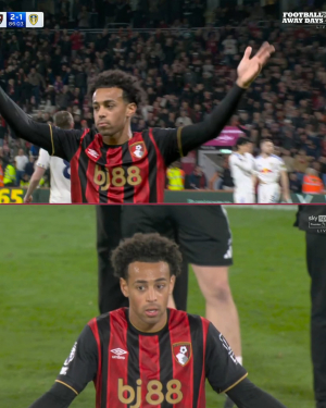 Tyler Adams giving it large with his assist.. and glum on our late 95th min equaliser MOT