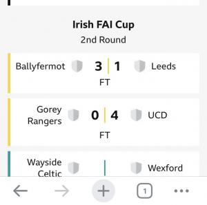 Terrible result in the Irish Cup today. We’ve no chance of promotion this season!?